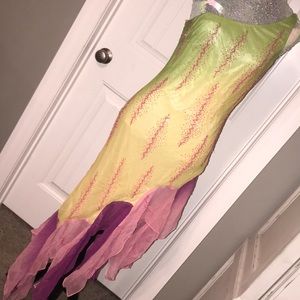 One-Shoulder Chiffon Studio17 Beaded Party Dress 4